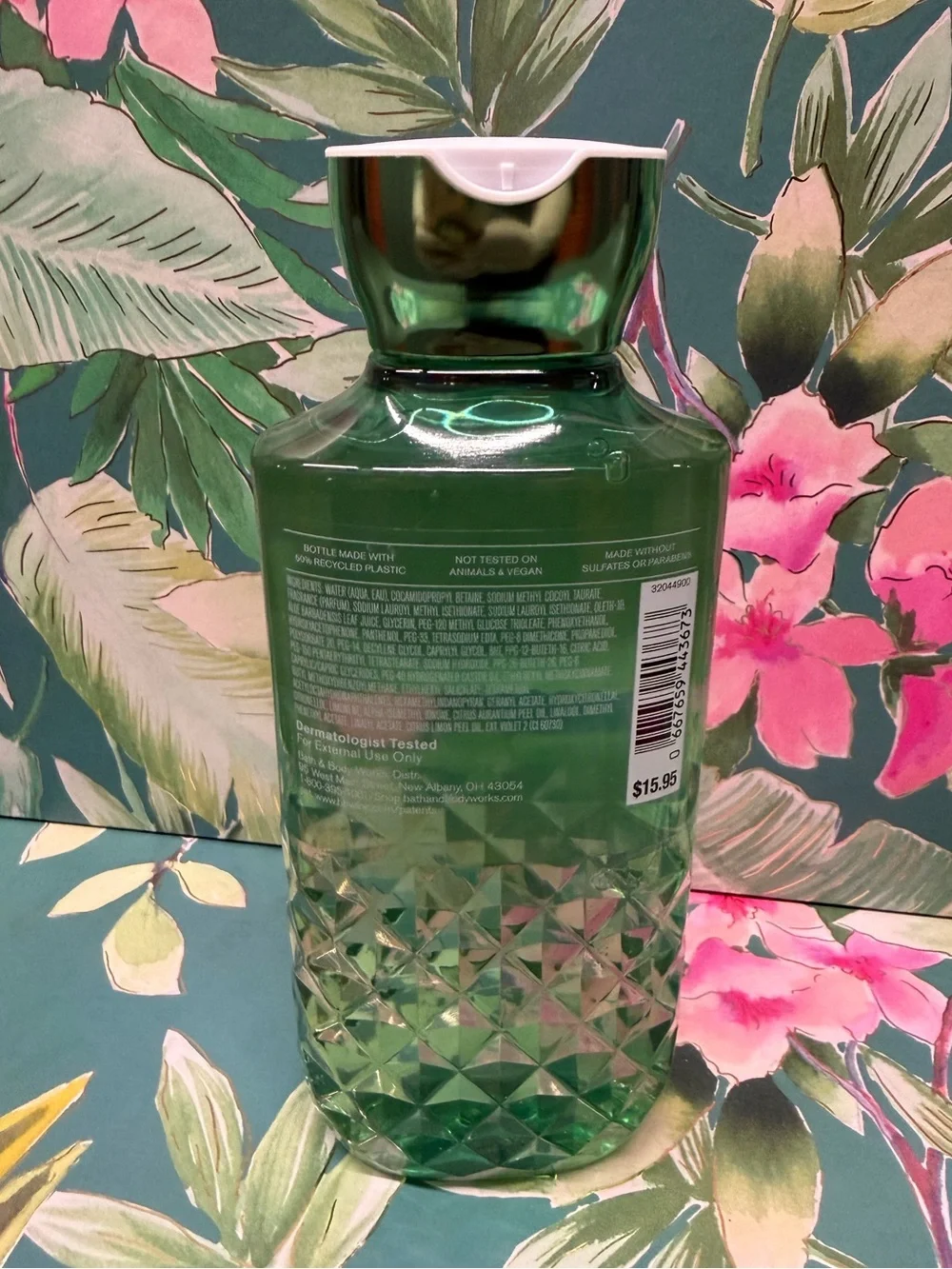 Bath & Body Works Gingham Fresh Body Wash 10 oz NWT Green
